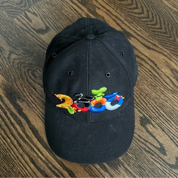 Vintage 2000s Y2K Disney Goofy Hat Co. Disneyland Adjustable  Velcro Black Hat - Picture 3 of 6